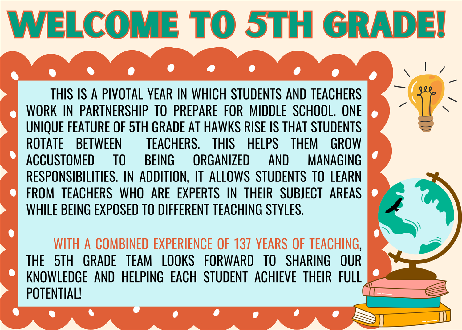 Welcome to 5th Grade!